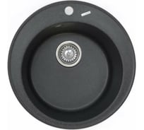 Мойка мраморная круглая Ф510 BlackWhite KAISER KMM-510 Bl&W