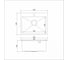 Мойка подстольного монтажа MIXLINE, 53×43 см, толщина 3.0 мм, выпуск 3 1/2", с сифоном, чёрный графит, НАНО декор 557734 7