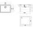 Мойка LONGRAN Cube CUG560.435, Onyx CUG560.435 - 10 2