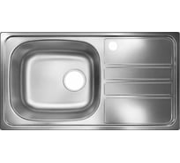 Мойка угловая с крылом подстольного монтажа UKINOX Классика CLM760.435 -GT6K 2L