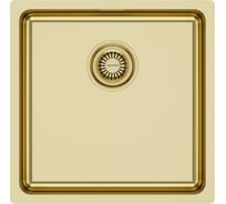 Мойка из нержавеющей стали Paulmark VISTA 44 светлое золото, 440х440мм, PM304444-LG