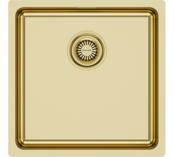 Мойка из нержавеющей стали Paulmark VISTA 44 светлое золото, 440х440мм, PM304444-LG 1