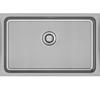 Мойка из нержавеющей стали Paulmark VISTA 74 брашированная нерж.сталь, 740х440мм, PM307444-BS