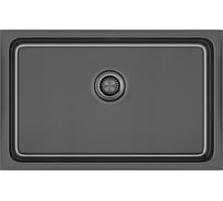 Мойка из нержавеющей стали Paulmark VISTA 74 вороненая сталь, 740х440мм, PM307444-GM