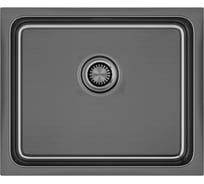 Мойка из нержавеющей стали Paulmark VISTA 54 вороненая сталь, 540х440мм, PM305444-GM