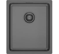 Мойка Paulmark нержавеющая сталь VISTA 38 вороненая сталь, 380х440мм, PM904438-GM