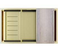 Мойка Paulmark нержавеющая сталь NEXT-MULTI SINK 74 UNI светлое золото, 740х450мм, PM787445-LG