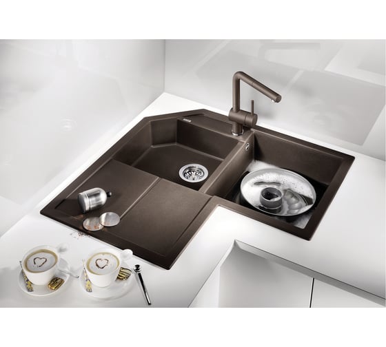 Мойка Blanco METRA 9 E Silgranit кофе 515573