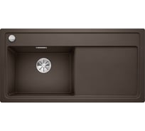 Мойка Blanco ZENAR XL 6S (чаша слева) Silgranit кофе, с клапаном автоматом InFino 523983