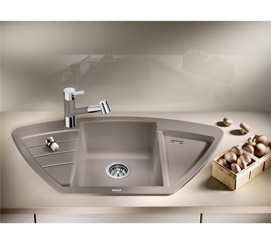 Мойка Blanco ZIA 9E Silgranit жемчужный 520642