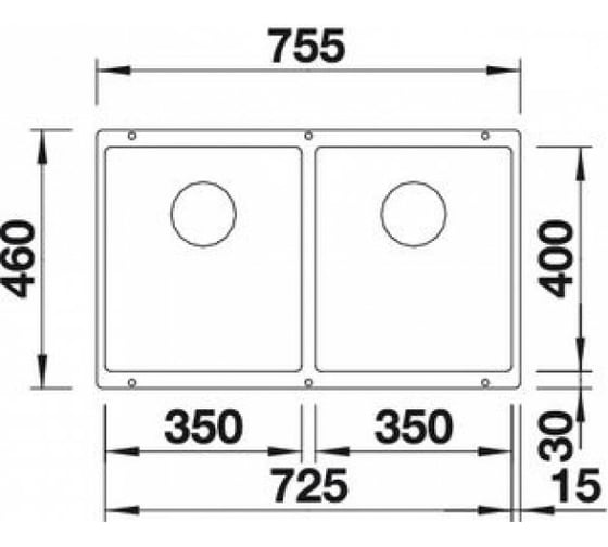 Мойка Blanco SUBLINE 350 350 U Silgranit кофе, с отводной арматурой InFino 523583