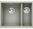Мойка Blanco SUBLINE 340 160 U Silgranit жемчужный (чаша слева), с отводной арматурой InFino 523551 1