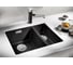 Мойка Blanco SUBLINE 340 160 U Silgranit жемчужный (чаша слева), с отводной арматурой InFino 523551 2