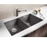 Мойка Blanco SUBLINE 350 350 U Silgranit жасмин, с отводной арматурой InFino 523579 2