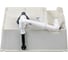 Мойка Blanco SUBLINE 350 150 U керамика PuraPlus, глянцевый, белый, с отводной арматурой InFino 523741 6