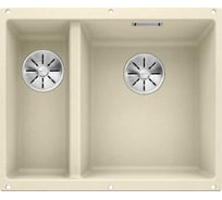 Мойка Blanco SUBLINE 340 160 U Silgranit жасмин (чаша справа), с отводной арматурой InFino 523563