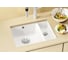 Мойка Blanco SUBLINE 350 150 U керамика PuraPlus, глянцевый, магнолия, с отводной арматурой InFino 523742 2