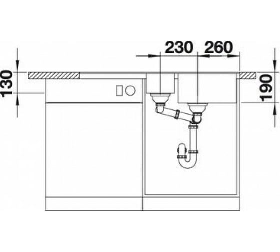 Мойка Blanco METRA 6S F Silgranit антрацит 519113