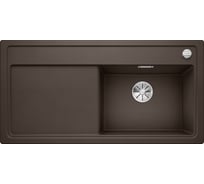 Мойка Blanco ZENAR XL 6S (чаша справа) Silgranit кофе, с клапаном автоматом InFino 523953