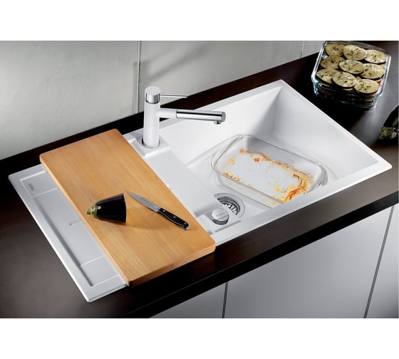 Мойка Blanco METRA XL 6S Silgranit жемчужный, с клапаном автоматом 520581