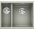 Мойка Blanco SUBLINE 340 160 U Silgranit жемчужный (чаша справа), с отводной арматурой InFino 523561 1