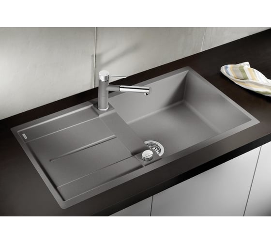 Мойка Blanco METRA XL 6 S F Silgranit белый, с клапаном автоматом 516522