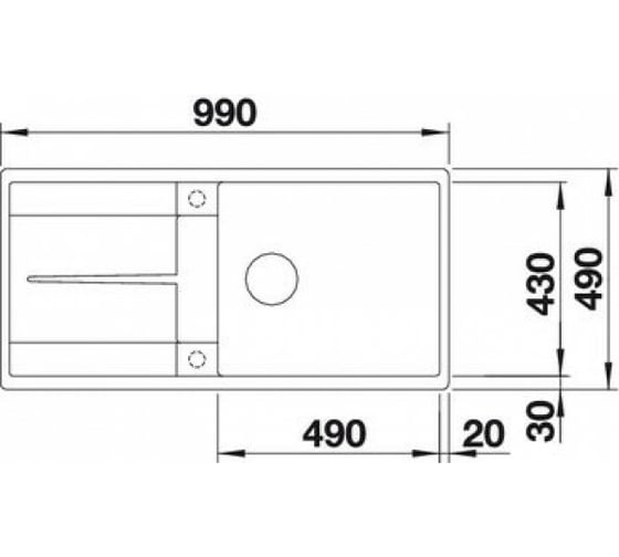 Мойка Blanco METRA XL 6 S F Silgranit белый, с клапаном автоматом 516522