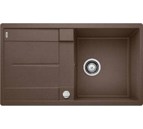 Мойка Blanco METRA 5 S F Silgranit кофе, с клапаном автоматом 519104