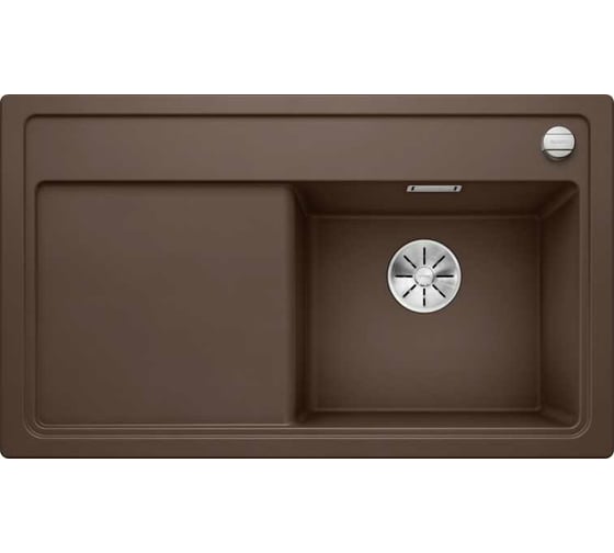 Мойка Blanco ZENAR 45S (чаша справа) кофе, с клапаном автоматом InFino 523725