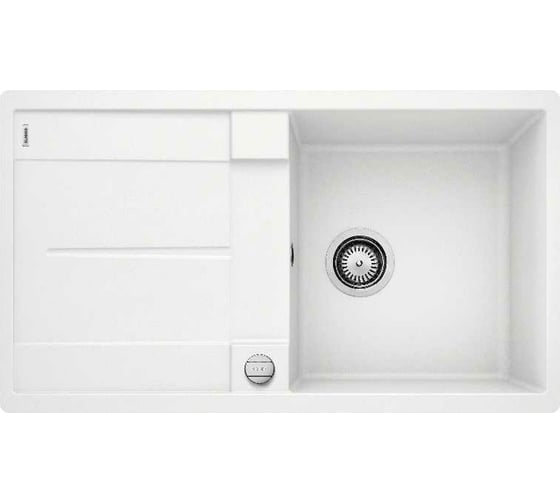 Мойка Blanco METRA 5 S F Silgranit белый, с клапаном автоматом 519099 1