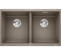 Мойка Blanco SUBLINE 350 350 U Silgranit серый беж, с отводной арматурой InFino 523581