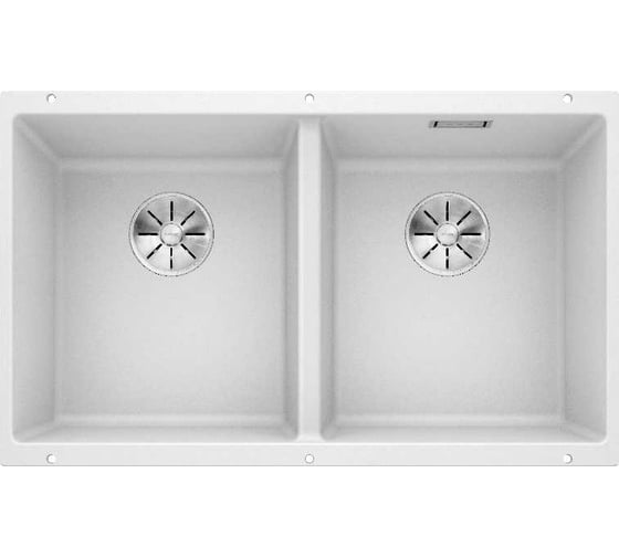 Мойка Blanco SUBLINE 350 350 U Silgranit белый, с отводной арматурой InFino 523578 1