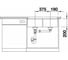Мойка Blanco SUBLINE 350 350 U Silgranit белый, с отводной арматурой InFino 523578 6