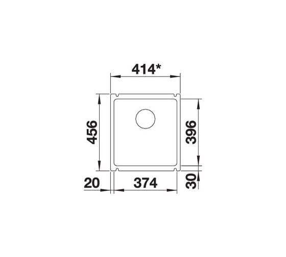 Мойка Blanco SUBLINE 375 U керамика PuraPlus, глянцевый, белый, с отводной арматурой InFino 523726
