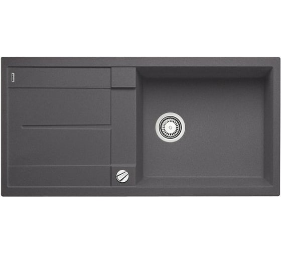 Мойка Blanco METRA XL 6S Silgranit тёмная скала, с клапаном автоматом 518881