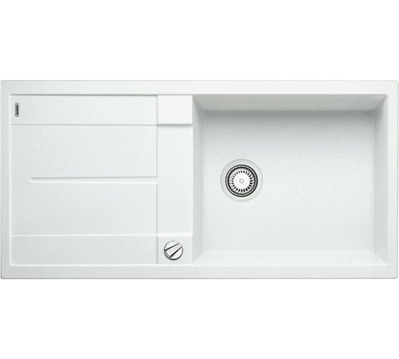Мойка Blanco METRA XL 6S Silgranit белый, с клапаном автоматом 515280