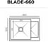 Кухонная мойка Polygran BLADE-660 (№16 Черный) 72686016 3