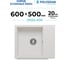 Кухонная мойка Polygran DEKA-600 №36 Белый Хлопок 72730036 2