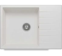 Кухонная мойка Polygran DEKA-700 №36 Белый Хлопок 72731036