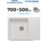 Кухонная мойка Polygran DEKA-700 №36 Белый Хлопок 72731036 3