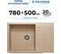 Кухонная мойка Polygran DEKA-780 №302 Песочный 72732302 2
