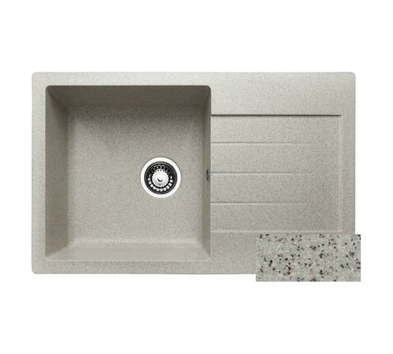 Мойка Alcora Эвита G-018 дакар, 790х495 мм, с сифоном 0000000160 1