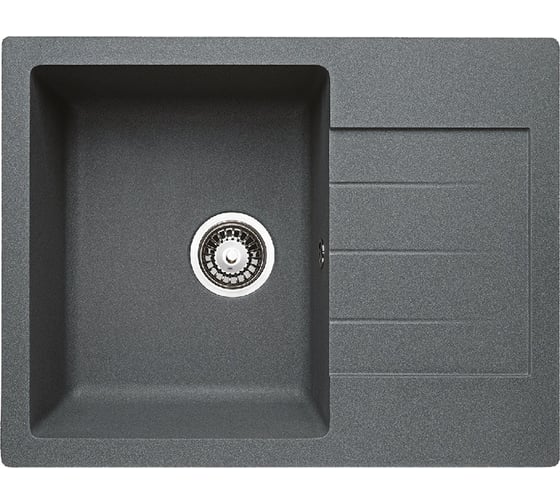 Мойка Alcora Ардезия G-016 грей 640495 мм, с сифоном 0000000141 1