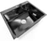 Мойка кухонная из нержавеющей стали Bauedge BAU SOUL NANO BLACK, сифон EASY CLEAN в комплекте KT6050B 1