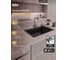 Мойка кухонная из нержавеющей стали Bauedge BAU SOUL NANO BLACK, сифон EASY CLEAN в комплекте KT6050B 2