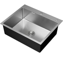 Мойка кухонная из нержавеющей стали Bauedge BAU SOUL SATIN, сифон EASY CLEAN в комплекте KT6050S