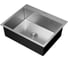 Мойка кухонная из нержавеющей стали Bauedge BAU SOUL SATIN, сифон EASY CLEAN в комплекте KT6050S 1