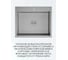 Мойка кухонная из нержавеющей стали Bauedge BAU SOUL SATIN, сифон EASY CLEAN в комплекте KT6050S 2