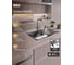 Мойка кухонная из нержавеющей стали Bauedge BAU SOUL SATIN, сифон EASY CLEAN в комплекте KT6050S 2