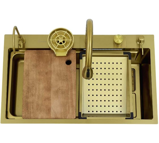 Мойка из нержавеющей стали DIADONNA в комплекте DS7545G